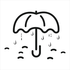 Rain icon vector