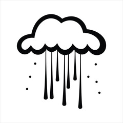 Rain icon vector