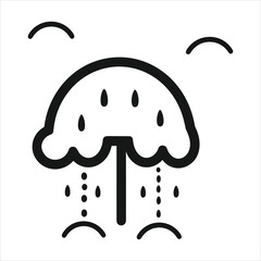 Rain icon vector