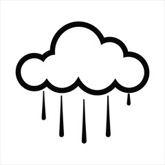 Rain icon vector