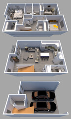 3D Floor Plan With Radaring.