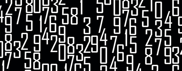 background with numbers in rhythmic dimensions.	
