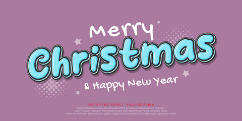 Vector style lettering for christmas background celebration