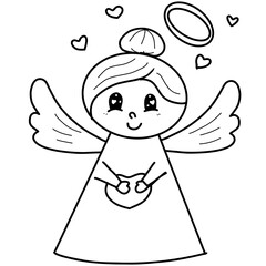 angel with a heart