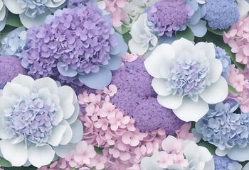 beautiful purple with light blue and pink flower.