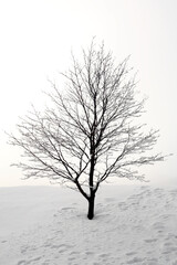 Fototapeta na wymiar snow on the branches