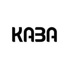 KABA typography vector monogram illustration.
