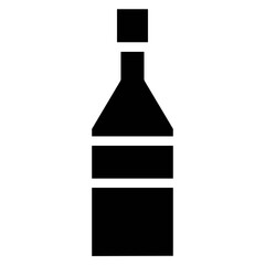 bottle Food And Drink Icon Illustration