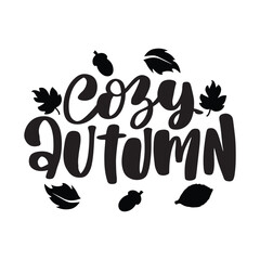 Autumn Fall Lettering Quotes For Printable Posters, Cards, T-Shirt Design. Thanksgiving Day Quotes
