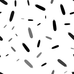 Seamless vector pattern with zucchini symbols, creating a creative monochrome background with rotated elements. Vector illustration on white background