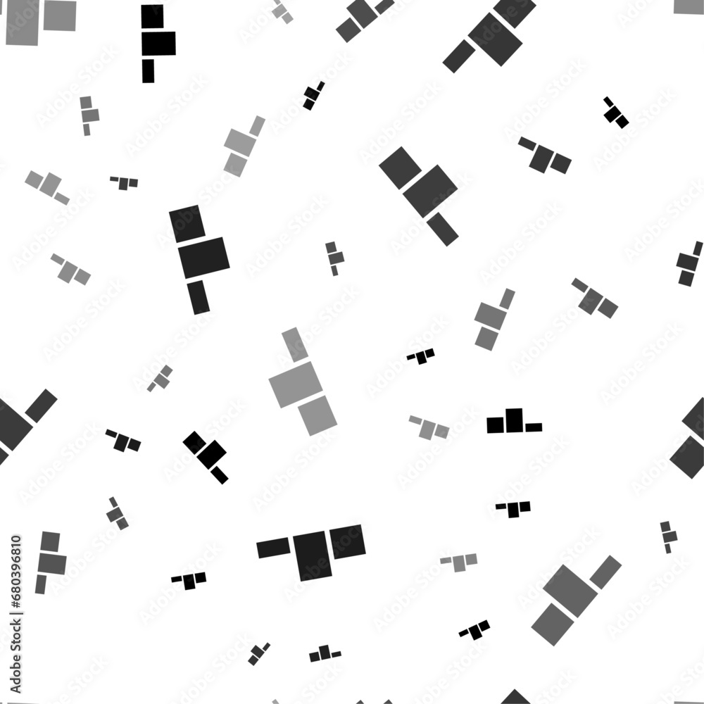 Poster seamless vector pattern with winners podium symbols, creating a creative monochrome background with 