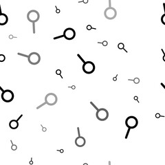 Fototapeta na wymiar Seamless vector pattern with astrological connection symbols, creating a creative monochrome background with rotated elements. Illustration on transparent background
