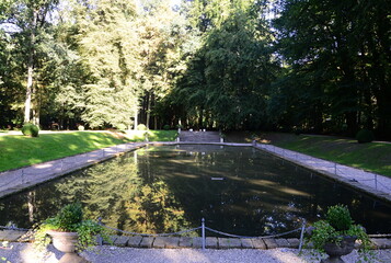 Park at the Historical Castle in the Village Eldingen, Lower Saxony