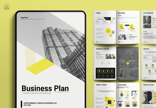 Business Plan Brochure Template