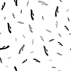 Seamless vector pattern with sex toy symbols, creating a creative monochrome background with rotated elements. Vector illustration on white background