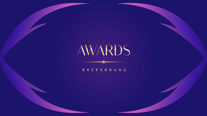 Pink blue purple golden royal awards graphics background. Lines growing elegant shine spark. Luxury premium corporate abstract design template. Banner certificate dynamic shape.