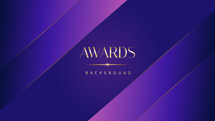 Pink blue purple golden royal awards graphics background. Lines growing elegant shine spark. Luxury premium corporate abstract design template. Banner certificate dynamic shape.