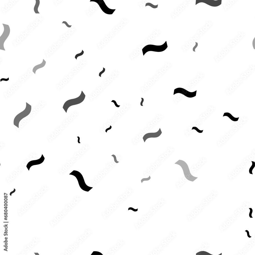 Poster seamless vector pattern with tilde symbols, creating a creative monochrome background with rotated e