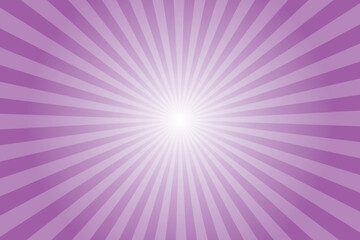 Obraz premium Sunlight horizontal background. Medium orchid pink color burst background. Sun beam ray sunburst pattern background. Retro bright backdrop. starburst wallpaper. Circus poster. Vector illustration. 