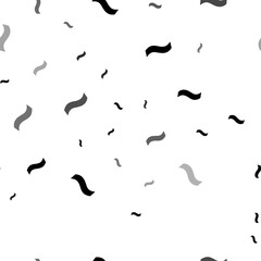 Seamless vector pattern with tilde symbols, creating a creative monochrome background with rotated elements. Vector illustration on white background