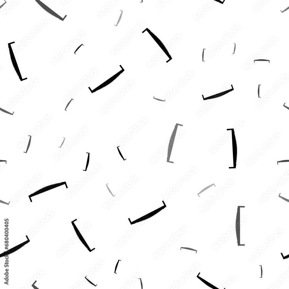 Poster seamless vector pattern with two-handed saws, creating a creative monochrome background with rotated
