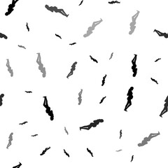 Seamless vector pattern with pregnant woman symbols, creating a creative monochrome background with rotated elements. Illustration on transparent background