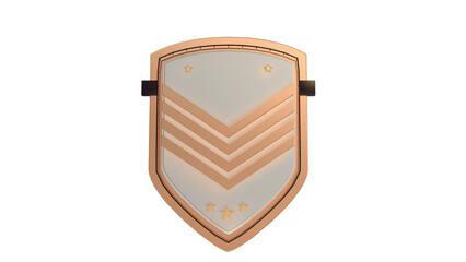 Gold 3d sport badge