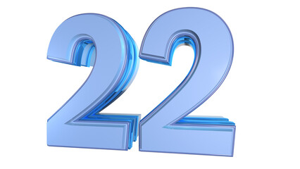 Naklejka premium Clean design number 22