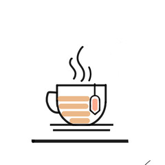 Cup of tea. Hot tea. Tea in the morning.