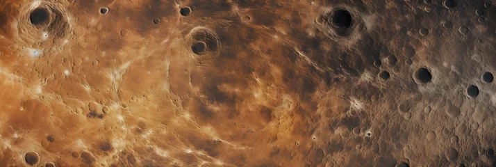 Foto op Canvas planet Mercury surface texture © sam