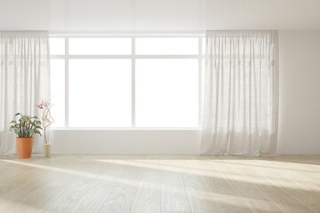 Modern interior design. 3D illustration