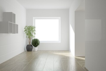 Modern interior design. 3D illustration