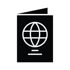 Pasport icon design vector template illustration on transparent background