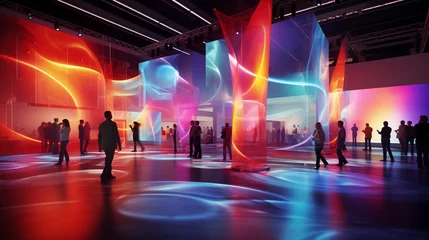 Deurstickers Vibrant Exhibition Hall © Blake