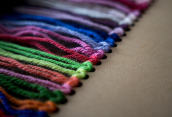 Close-up of Colorful Hand-Dyed Yarn