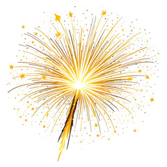 Obraz premium 05 yellow firework