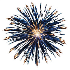 10 blue firework