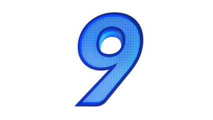 Blue design number 9