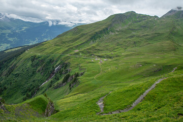 Fototapeta na wymiar 스위스 피르스트의 풍경