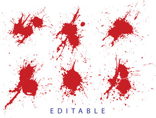 Drip vector paint blood splatters background