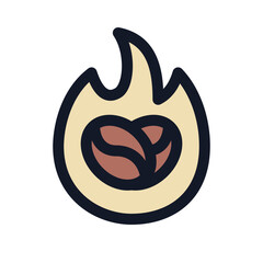 Roasting Coffee Icon