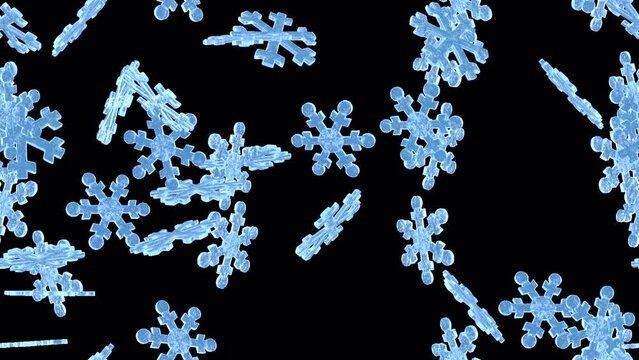 Snowflake Snowflakes loop Christmas LOOP TILE Swirl with alpha. This texture of snow is loopable and tileable and can create an infinite seamless snowy element.