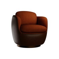 Bilbao Armchair isolated 3D mockup illustration, 3D rendering