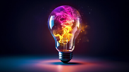 ideas creativity. Light bulb, innovation, energy imagination, technology, inspiration solution intelligence.