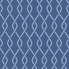 Naklejka premium Japanese Diamond Weave Net Vector Seamless Pattern