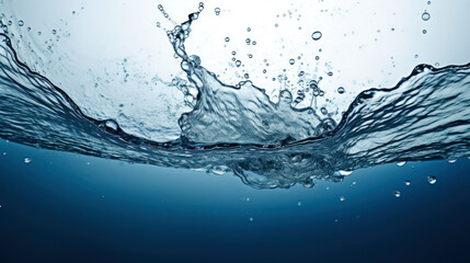 Water surface splash for background