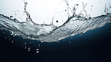 Water surface splash for background