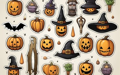 halloween stickers 4k