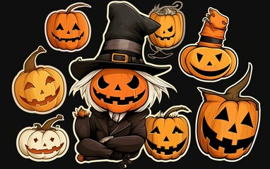 halloween stickers 4k