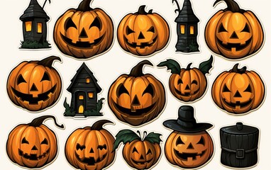 halloween stickers 4k